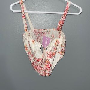 Super Cropped Floral Top
